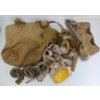 Image 2 : JOB LOT - WWII CDN PATTERN 1937 WEB EQUIPMENT - INCL BAG, STRAPS, SOCKS, FIELD DRESSINGS, ETC