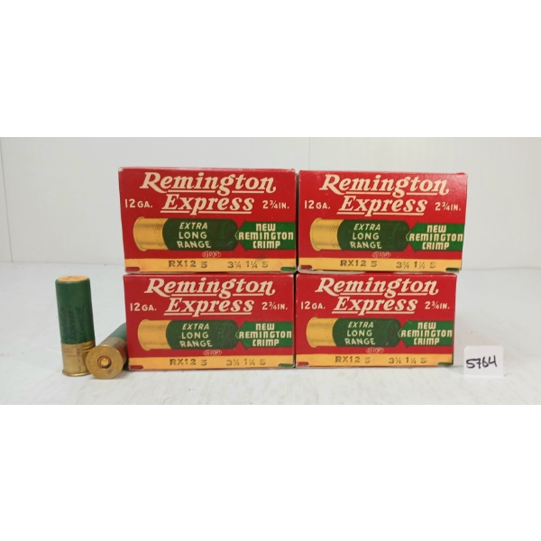 AMMO: 125X REMINGTON EXPRESS 12GA - 2 3/4IN - #5 SHOT - COLLECTIBLE BOXES