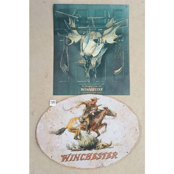 LOT OF 2 - WINCHESTER SST SIGNS