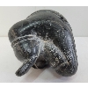 Image 8 : STONE CARVED SITTING PERSON - SIGNED - STONE