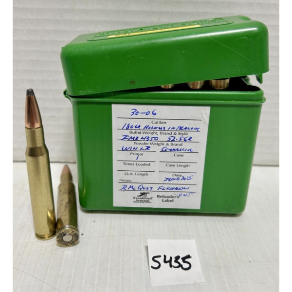 AMMO: 20X .30-06 SPRG 180GR. - RELOADS 