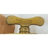 Image 2 : LOT OF 3 - PETIT'S TYPE SCREW TOURNIQUET, ARTILLERY SHELL TRENCH ART & LEATHER POWDER FLASK