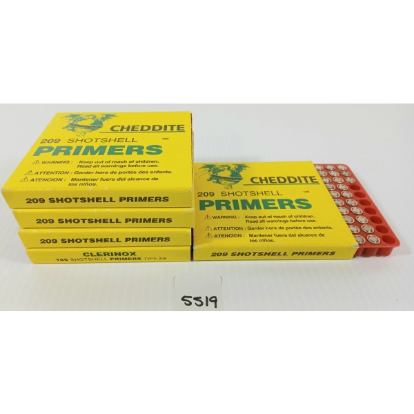 PRIMERS: 443X CHEDDITE 209 SHOTSHELL PRIMERS