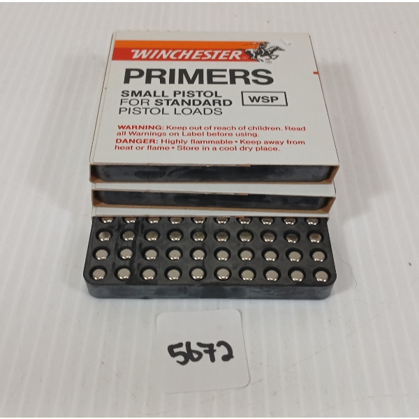 PRIMERS: 300X WINCHESTER NO. WSP SMALL PISTOL PRIMERS