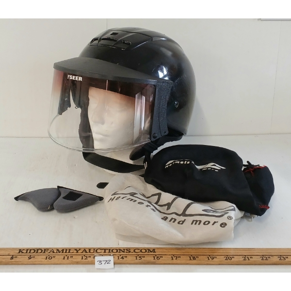 HJC SHELL MOTORCYCLE HELMET W/ SEER VISER