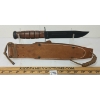 Image 3 : USMC KA-BAR KNIFE W/ LEATHER SHEATH