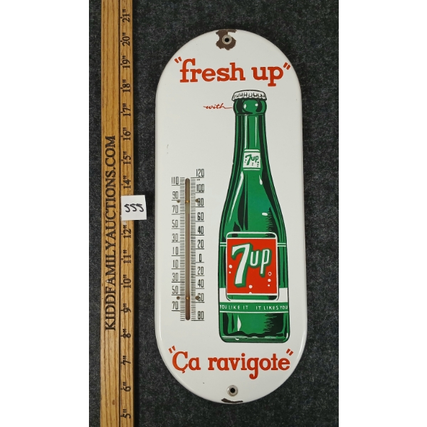 1940'S (?) FRESH UP 7-UP SSP THERMOMETER