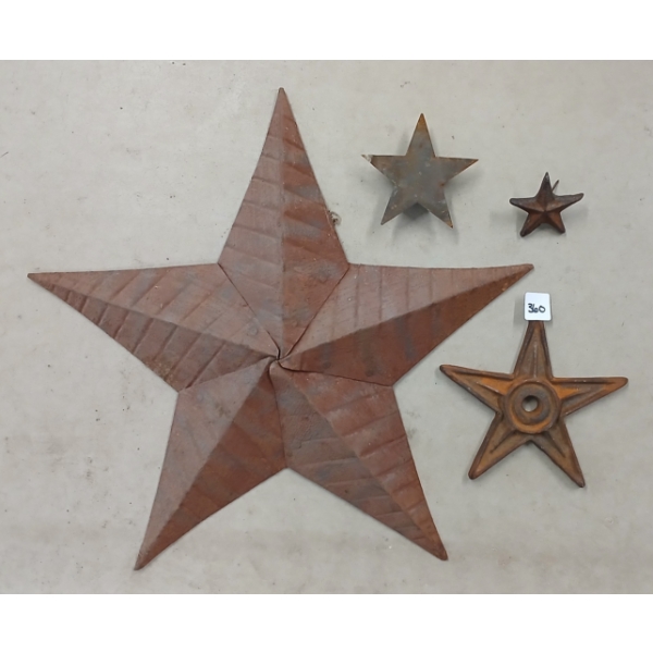 LOT OF 4 - MISC STAR / STARFISH WALL DECOR