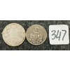 Image 1 : LOT OF 2 - 1909 & 1969 CDN 50 CENT COINS