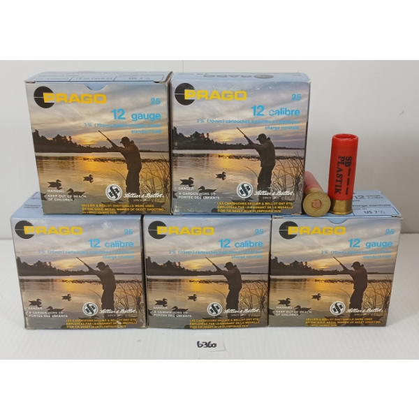 AMMO: 125X PRAGO 12GA - 2 3/4IN - #7 1/2 SHOT