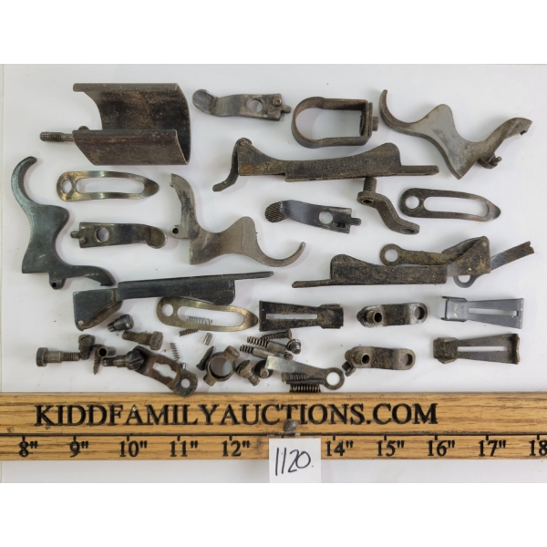 QTY OF MOSSBERG M-46 PARTS - INCL TRIGGERS & HARDWARE