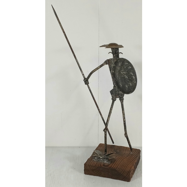 DON QUIXOTE METAL BRUTALIST SCULPTURE