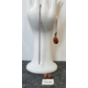 Image 1 : AMBER W/ STERLING SILVER NECKLACE & EARRING 