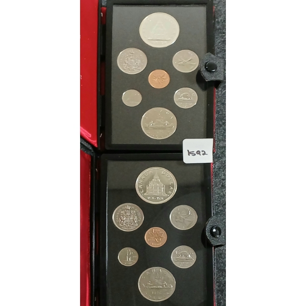 LOT OF 2 - 1976 RCM UNCIRCULATED DOUBLE DOLLAR PROOF SETS 