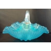 Image 8 : LOT OF 4 - BLUE URANIUM FENTON ART GLASS PCS