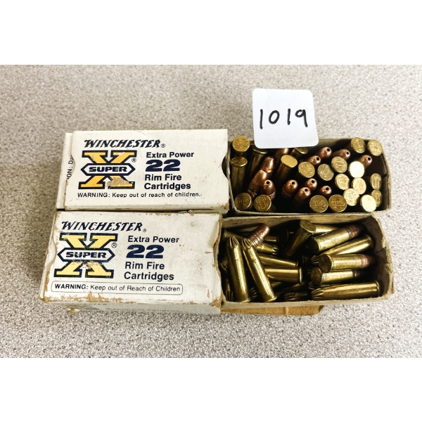 AMMO: APPROX 75X WINCHESTER .22LR AND SHOT