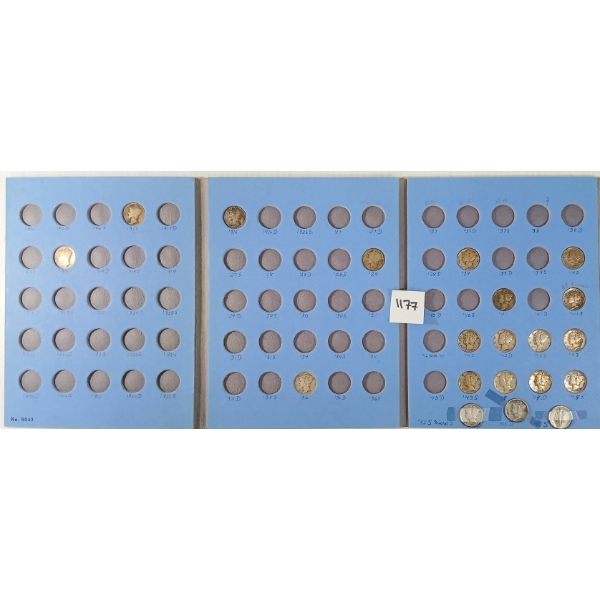 1917-1945 MERCURY HEAD SILVER DIMES BOOKLET