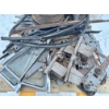 Image 2 : SKID LOT - 1958 IMPALA PARTS INCL. - VENT WINDOWS, REGULATORS, 4 BBL AIR CLEANER, ETC