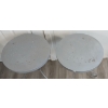 Image 2 : LOT OF 2 - METAL GARDEN TABLES