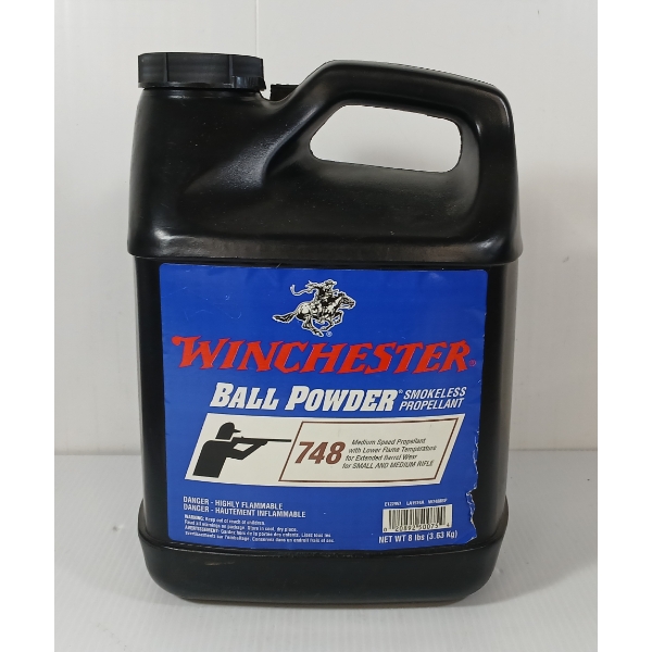 POWDER: WINCHESTER 748 BALL SMOKELESS POWDER - 8LBS