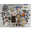 Image 3 : JOB LOT - ENAMEL PINS, BADGES, CAR DECALS, ETC