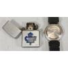 Image 3 : LOT OF 3 - TORONTO MAPLE LEAFS COLLECTIBLES - INCL NHL PUCK & ZIPPO LIGHTER