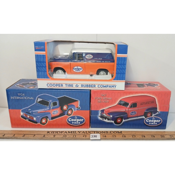 LOT OF 3 - LIBERTY CLASSICS & SPECAST COOPER TIRES DIECAST COIN BANKS
