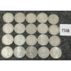 Image 2 : LOT OF 20 - 1940-1962 CDN SILVER 25 CENT COINS