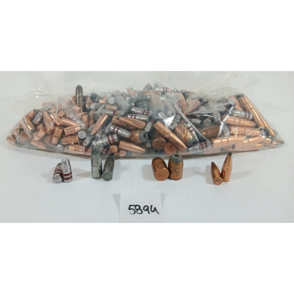 BULLETS: QTY OF MISC MIXED BULLETS - INCL .284, .30-06, .44, ETC - 7LBS