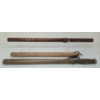 Image 2 : LOT OF 3 - BARJAN HICKORY TIRE KNOCKER, WOODEN BATON & BILLY CLUB