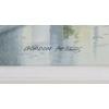 Image 3 : RAINY CITYSCAPE BY GORDON PETERS(1920 - 2014) - FRAMED WATERCOLOUR ON PAPER