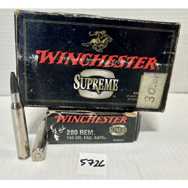 AMMO: 40X WINCHESTER .280 REM 140GR. HP
