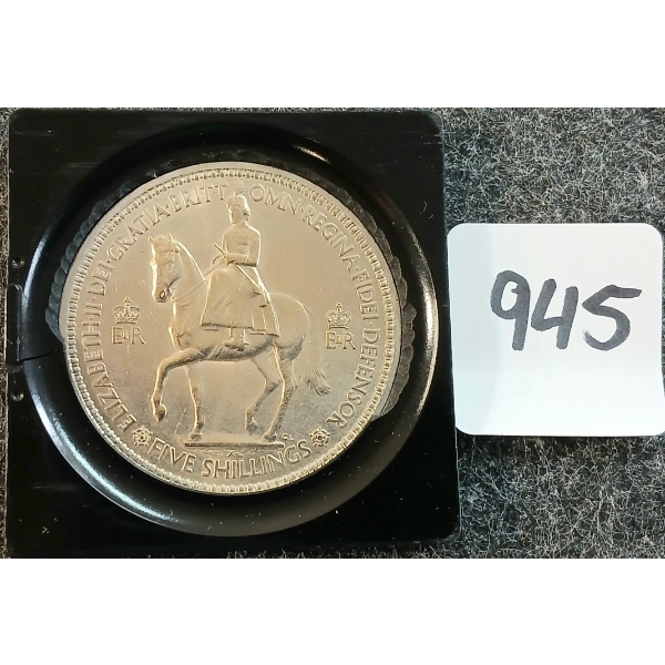 1955 GREAT BRITAIN 5 SHILLINGS COIN