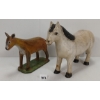 Image 2 : LOT OF 2 - FOLK ART HORSE & DEER