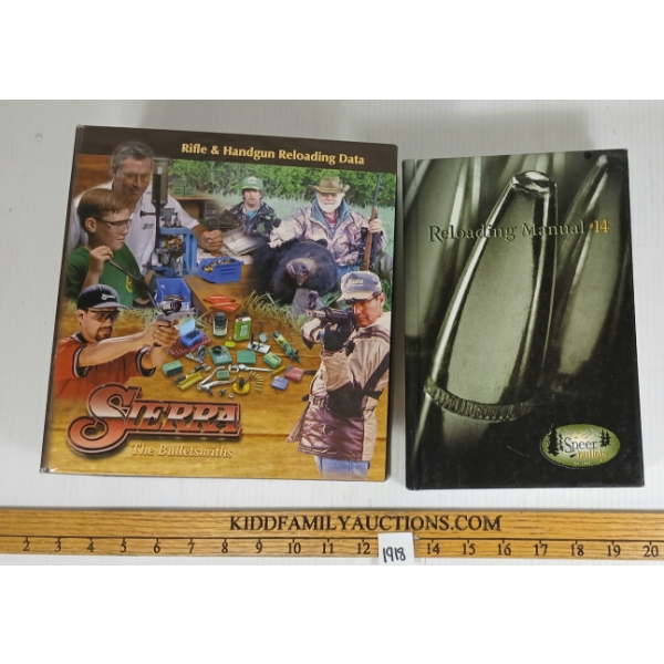 LOT OF 2 - RELOADING DATA GUIDE & MANUAL - INCL SIERRA & SPEER