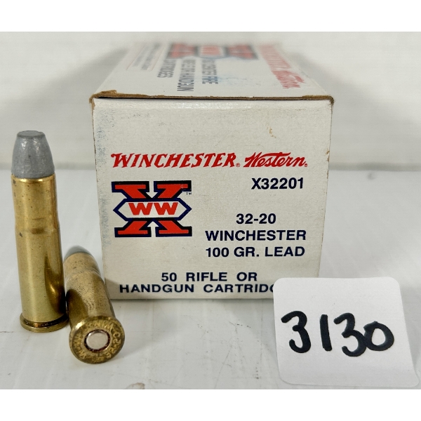 AMMO: 50X WINCHESTER .32-20 WIN - 100 GR LFP