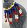 Image 10 : "FIGURE W/ BEAD WORK" BY MARY TUTSWEETOK (PRS CDN ARTIST)  - STONE & BEADS