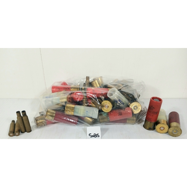 AMMO / BRASS: 33X MIXED 12GA - 2 3/4 & 3IN - BUCK - 29X BRASS