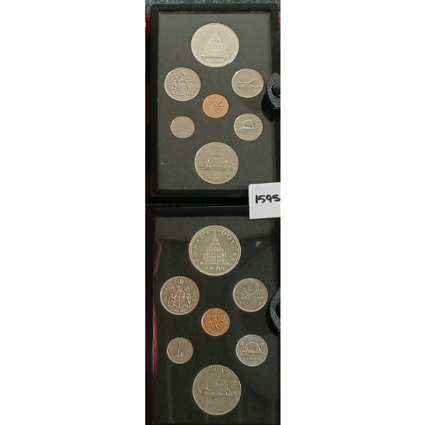 LOT OF 2 - 1976 RCM UNCIRCULATED DOUBLE DOLLAR PROOF SETS 