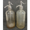 LOT OF 2 - EMBOSSED SELTZER BOTTLES W/ SPOUTS - INCL ROCK CREEK