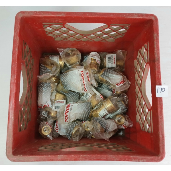 QTY OF TOPRING COUPLER HYDRAULICS - ISO "B" 1/2 (F) NPT BRASS