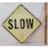 Image 1 : STOP & SLOW - DOUBLE SIDED ROAD SIGN