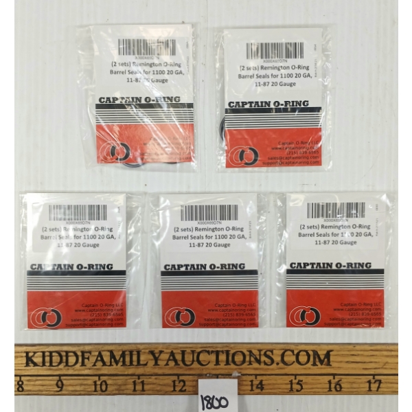 LOT OF 5 - REMINGTON 11100 11-87 CAPTAIN O-RING SETS