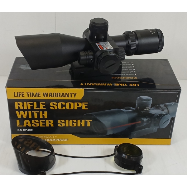 OPTICS HUNTING 2.5-10 40E RIFLESCOPE W/ LASER SIGHT