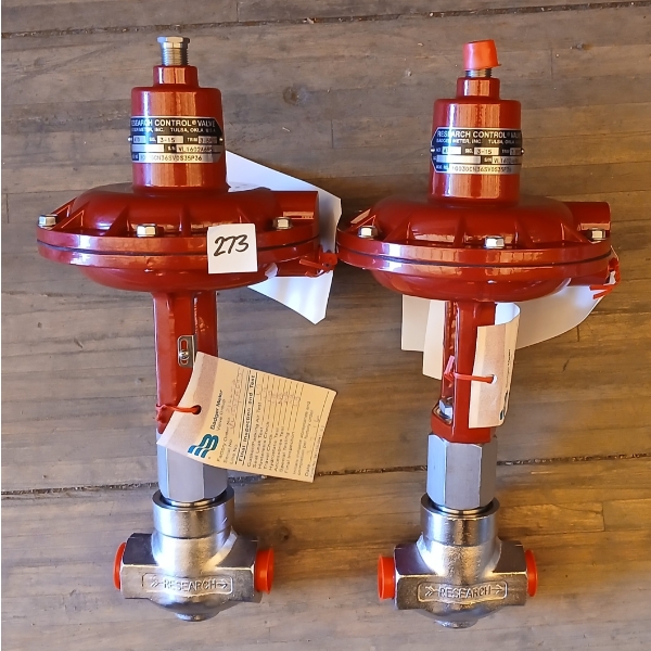 LOT OF 2 - BADGER METER RESEARCH CONTROL VALVES