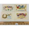 Image 1 : LOT OF 4 - WWI SILK POSTCARDS