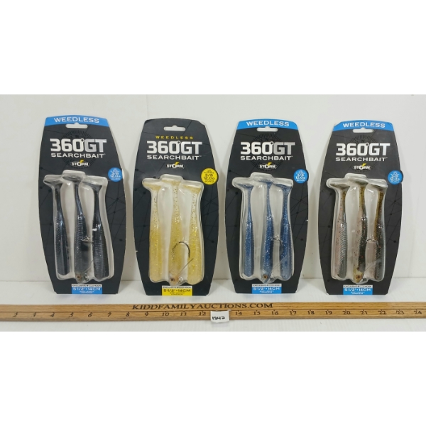 LOT OF 4 - STORM 360GT SEARCHBAIT