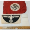 Image 2 : LOT OF 6 - NSDAP FLAG, KRIEGSMARINE SPORTS SHIRT EAGLE & PHOTOGRAPHS