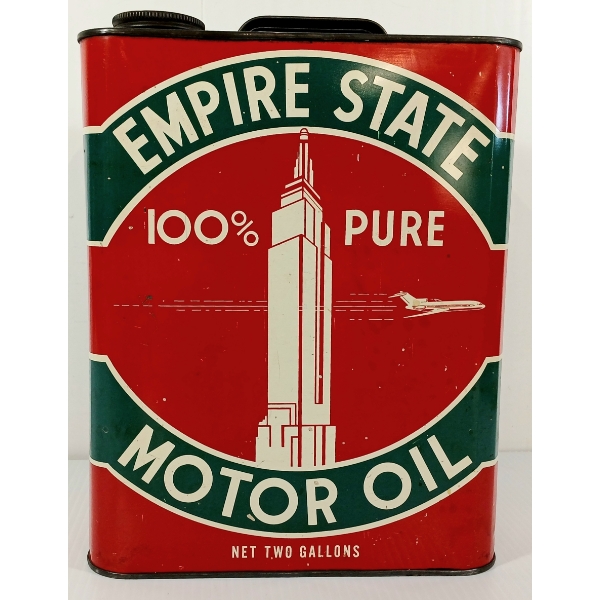 EMPIRE STATE MOTOR OIL CAN - 2GAL