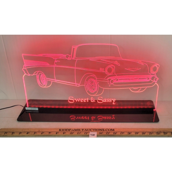 CHEVY "SWEET & SASSY" NEON INFUSED SIGN